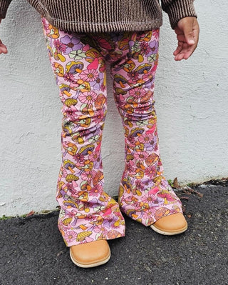 Girls' Floral flare leggings I