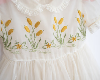 Vintage Baby Girl Sheer Party Dress