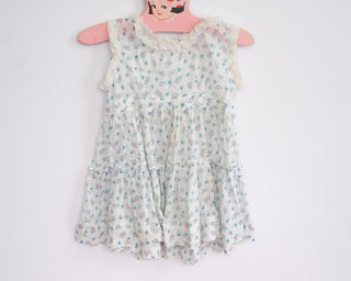 Vintage Toddler Girl Handmade Floral Dress