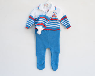 Vintage Baby Boy Two Piece Knit Set 6 Months