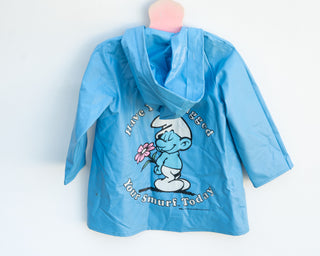 Vintage Vinyl Smurf Toddler Rain Jacket