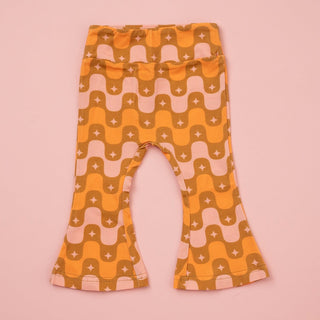 Retro Star Girls Bell Bottoms Leggings