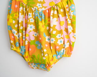 Baby Girls' Flutter Romper in Sixties Wild Blooms