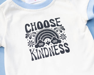 Choose Kindness Kids Retro Ringer Tee