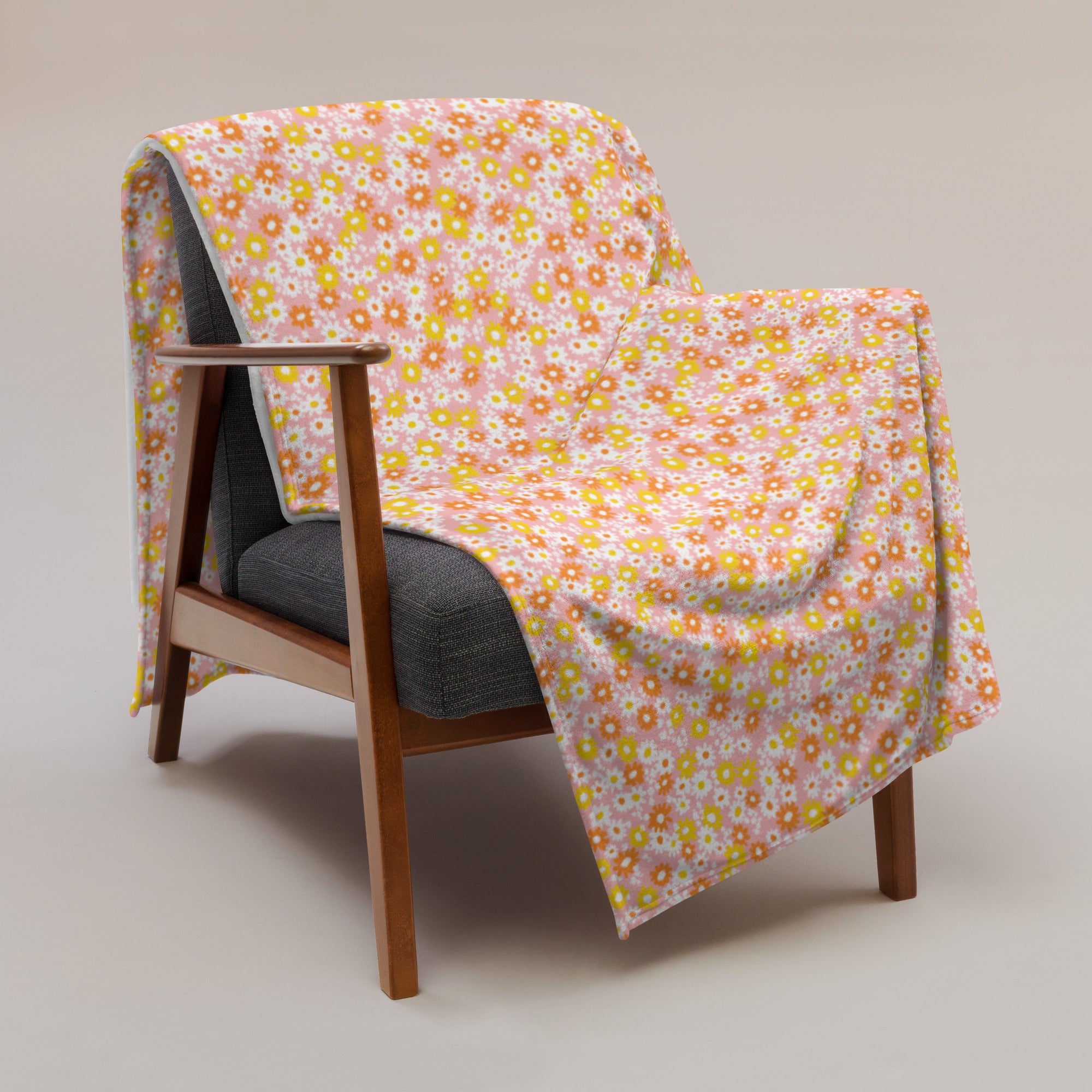 Vintage floral throw discount blanket